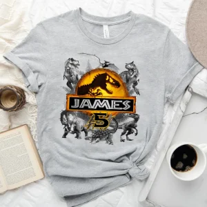Jurassic World Dominion Dinosaur Birthday Shirt, Jurassic World Birthday Shirt, Jurassic Park Kids Shirt, Custom Name And Age 2