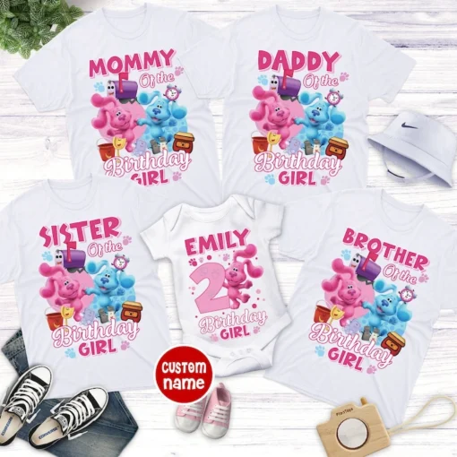Magenta Birthday Shirts, Blues Clues Family Shirts, Blues Clues Shirt, Blues Clues Party Shirt, Blues Clues Matching Outfit, Birthday Girl 2
