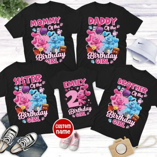 Magenta Birthday Shirts, Blues Clues Family Shirts, Blues Clues Shirt, Blues Clues Party Shirt, Blues Clues Matching Outfit, Birthday Girl 4