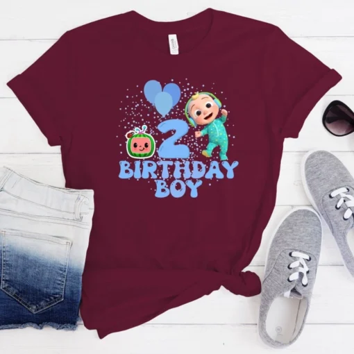 Melon Personalized Family Birthday T-Shirt, Coco Custom birthday shirts, Coco Party Theme Shirt Gift For Kids , Cocomelon birthday boy shirt 3