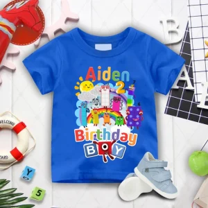 NumberBlocks Inspired Birthday Shirt, 1-10 Number Blocks theme Party, Personalized birthday shirt, Gift Birthday Shirt, Family tees Custom