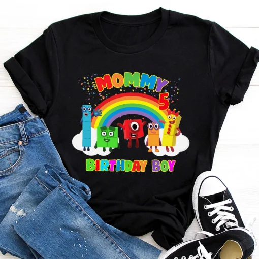 NumberBlocks Shirt, Custom NumberBlocks Gift Party Unisex Kids Tee, Family NumberBlocks Personalized shirt, Numberblocks Kids Shirt 2