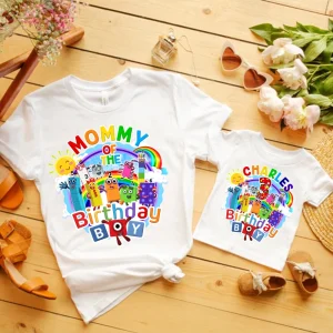 Numberblocks Birthday Matching Shirt, Numberblocks Family Birthday Shirt, Personalized Numberblocks Shirt, Custom Name And Age