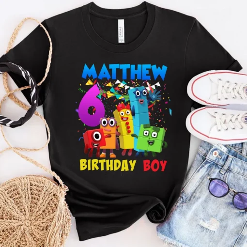 Numberblocks Birthday Matching Shirt, Numberblocks Family Birthday Shirt, Personalized Numberblocks Shirt, Custom Numberblocks Matching Tee