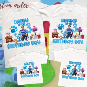 Personalized Blues Clues Birthday Family shirt,Blues Clues Birthday Shirt,Blues Clues & Magenta Birthday Shirt,Blues Clues Family Shirts 2