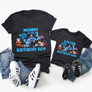 Personalized Blues Clues Birthday Family shirt,Blues Clues Birthday Shirt,Blues Clues & Magenta Birthday Shirt,Blues Clues Family Shirts
