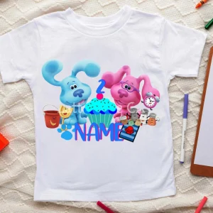 Personalized Blues Clues Birthday Shirt, Blues Clues Family Shirts, Custom Family Blues Clues Shirts
