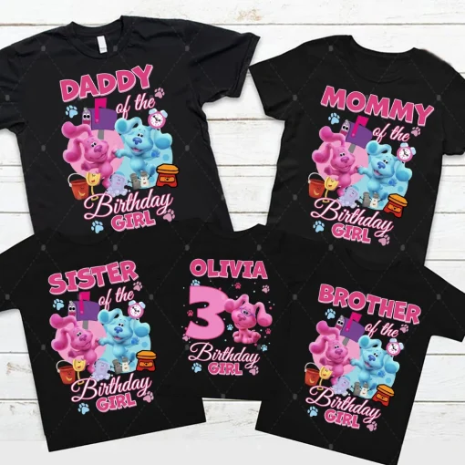 Personalized Blues Clues Birthday Shirt, Blues Clues & Magenta Birthday Shirt, Blues Clues Family Shirts, Blues Clues Shirt 3