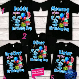 Personalized Blues Clues Birthday Shirt, Blues Clues & Magenta Birthday Shirt, Blues Clues Family Shirts, Family Blues Clues Shirts 3