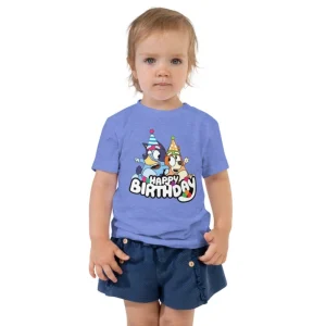 Personalized Bluey Bingo Birthday Girl Shirts, Bluey Shirt Kids, Family Bluey Birthday Tshirt, Bluey Party Shirt 3