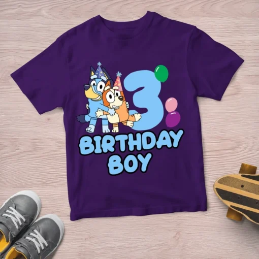 Personalized Bluey Birthday Shirt, Bluey Birthday Girl Shirts, Personalised Bluey Shirt, Custom Bluey Birthday Shirt, Cute Party Shirt 2