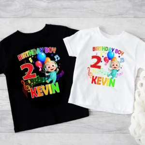 Personalized Cocomelon Birthday Shirt, Cocomelon Family Birthday Shirt, Theme Birthday , Meaningful birthday gifts for kids
