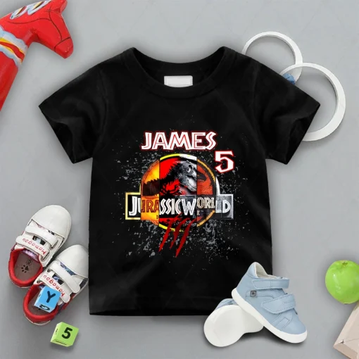 Personalized Jurassic 29th Anniversary Dinosaur Park Movie Family Matching Shirt, Jurassic World Logo Evolution Tshirt, Jurassic Park Fan Gift 3