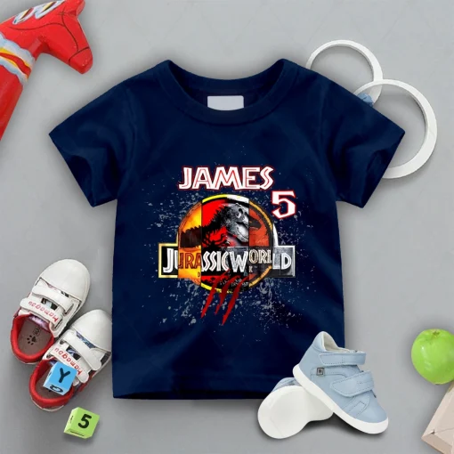 Personalized Jurassic 29th Anniversary Dinosaur Park Movie Family Matching Shirt, Jurassic World Logo Evolution Tshirt, Jurassic Park Fan Gift 4