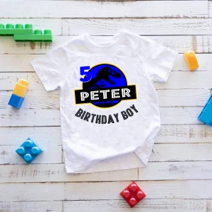 Personalized Jurassic Park Birthday Boy And Girl Shirt, Jurassic Park Family Birthday Shirt, Dinosaur Birthday Shirt, Custom Dinosaur Shirt