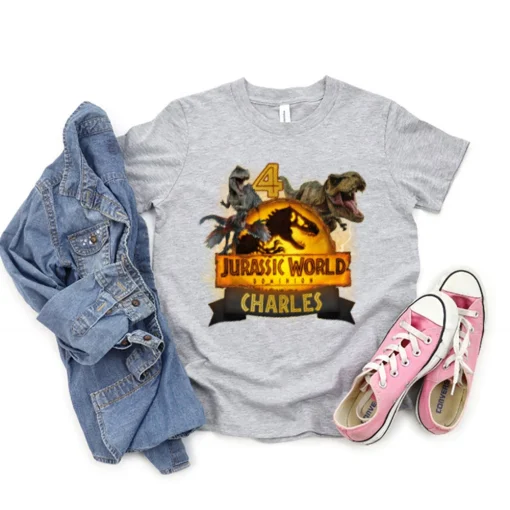 Personalized Jurassic World Birthday Shirt, Jurassic Park Family Shirt, Dinosaur Birthday party shirt, Jurassic Dominion Movie Shirt 2