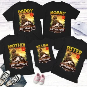 Personalized Jurassic World Camp Shirt, Camp Cretaceous Family Birthday Shirt, Jurassic Park Camp Birthday Shirt, Birthday Gifts 3