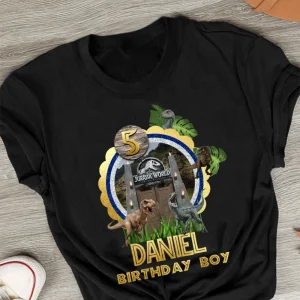 Personalized Jurassic World birthday shirt, Camp Cretaceous Shirt, Camp Cretaceous Family Birthday Shirt, Jurassic Park Camp Party Shirt