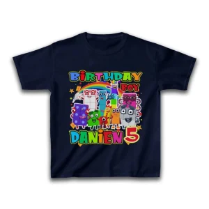 Personalized Numberblocks Birthday Shirt, Custom Numberblocks T-Shirt, Numberblocks Matching Family Shirt, Numberblocks Kids Shirt 2