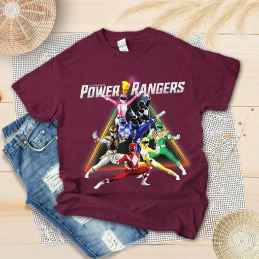 Personalized Power Ranger Shirts, Custom Power Ranger Family Party Shirt, Power Ranger Birthday Shirt, Birthday Boy 4
