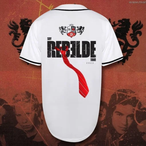 Personalized Soy Rebelde Adult Baseball Jersey, RBD Tour Shirt, RBD Concert Shirt, Spanish Shirts, Soy Rebelde Tour, Mexican Shirt Men 3