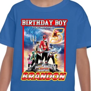 Personalized Super Megaforce Birthday Shir, Personalized Birthday Shirts, Power Ranger