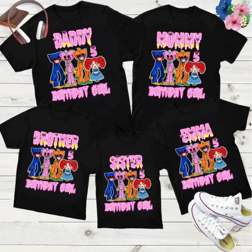 Poppy Playtime Birthday Shirt, Huggy Wuggy Kissy missy Shirt, Kissy Missy Shirt, Mommy Long Legs Tee, Gamer Shirt, Birthday Group Shirt 2