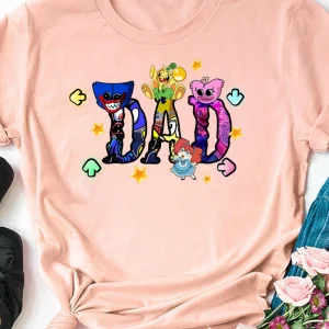 Poppy Playtime Family Shirt, Huggy Wuggy Shirt, Kissy Missy Shirt, Mommy Long Legs Tee, Gamer kid Shirt, Birthday Kids tee, Halloween shirt 4