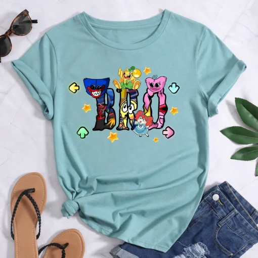 Poppy Playtime Family Shirt, Huggy Wuggy Shirt, Kissy Missy Shirt, Mommy Long Legs Tee, Gamer kid Shirt, Birthday Kids tee, Halloween shirt 5