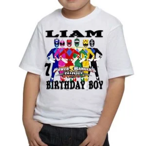 Power Ranger Birthday Shirt, Power Ranger Kids Shirt, Birthday Boy Shirt