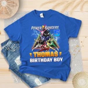 Power Ranger Birthday Shirts, Personalized Power Ranger Family Party Shirt, Power Ranger Birthday Shirt, Power Ranger Shirt, Birthday BoyGirl Shirt, Custom Shirt