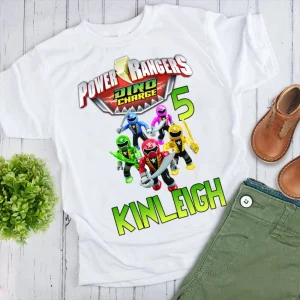 Power Ranger Shirts, Pawer Ranger Family Party Shirt, Power Ranger Birthday Shirt, Power Ranger Shirt, Birthday BoyGirl Shirt, Custom Shirt 2