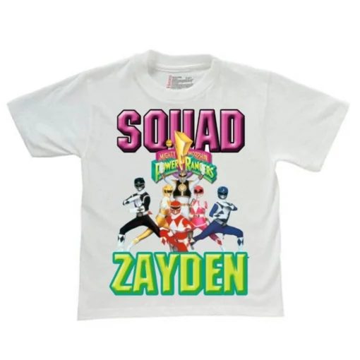 Power Rangers Birthday Shirt - Personalized Power Rangers Birthday Shirt