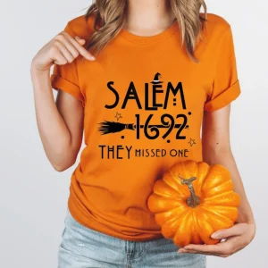 Retro Salem Witch Sweatshirt, Massachusetts Witch Trials Tee Shirt, Salem 1692 They Missed One Sweatshirt, Halloween Sweatshirt 2