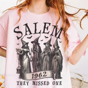 Salem Witch Shirt 1692 They Missed One Shirt, Massachusetts Witch Trials T-shirt, Spooky Season Tee Birthday Gift For Fan