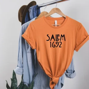 Salem Witches Shirt, Salem 1692, Pumpkin Shirt, Witch T-shirt, Halloween Shirt, Feminist Shirt, Fall Shirt, Women's March Shirt 2