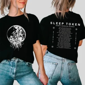 Sleep Token Shirt, Sleep Token Rock Band Shirt, Sleep Token 2023 Tour Shirt, 2 Sides Sleep Token Reaper Angel Shirt