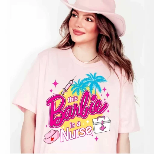 This Barbie is a Nurse Shirt, Let's Go Party Movie 2023 Shirt 2