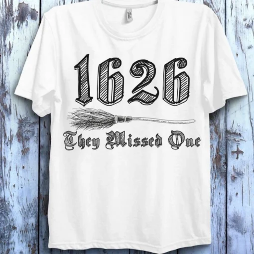 Vintage 1692 They Missed One Shirt, Salem Massachusetts T-shirt, Witch Trials Sweatshirt, Witch Woman Tee 2