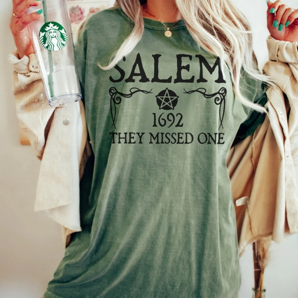 Vintage Salem 1692 They Missed One Comfort Colors Shirt, Retro Salem Massachusetts Halloween Crewneck, Witchy Woman Shirt, Salem 1692 Shirt 3 Vintage Salem 1692 They Missed One Comfort Colors Shirt, Retro Salem Massachusetts Halloween Crewneck, Witchy Woman Shirt, Salem 1692 Shirt 3