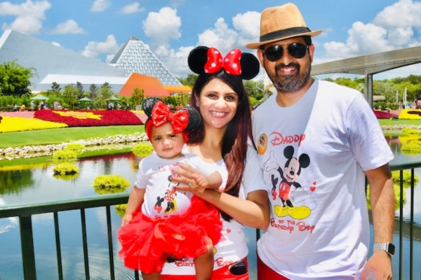 Wear Mickey Mouse Birthday shirt for Family at a Theme Park