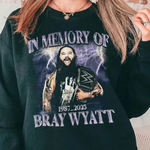 Windham Rotunda aka Bray Wyatt Memorial Shirt, Vintage Bray Wyatt Sweatshirt, Bray Wyatt 1987 2023 Shirt, Legends Never Die Tee Shirt 3