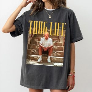 Trump Thug Life Shirt, Viral Thug Life Trump T-Shirt, Sarcastic Donald Trump Tee, Funny Trump 2024 Shirt, Republican Gifts