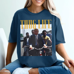 Trump Thug Life Comfort Colors Shirt, Thug Life My Favorite Men Are Criminals, Thug Life Shirt, Funny Graphic Gift for Mom, Gift for Friend