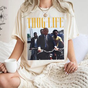 Trump Thug Life Comfort Colors Shirt, Thug Life My Favorite Men Are Criminals, Thug Life Shirt, Funny Graphic Gift for Mom, Gift for Friend