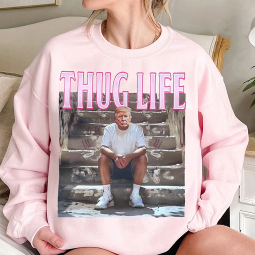 Trump Thug Life Comfort Colors Shirt, Thug Life My Favorite Men Are Criminals, Thug Life Shirt, Funny Graphic Gift for Mom, Gift for Friend