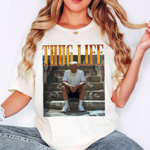 Trump Thug Life Comfort Colors Shirt, Thug Life My Favorite Men Are Criminals, Thug Life Shirt, Funny Graphic Gift for Mom, Gift for Friend