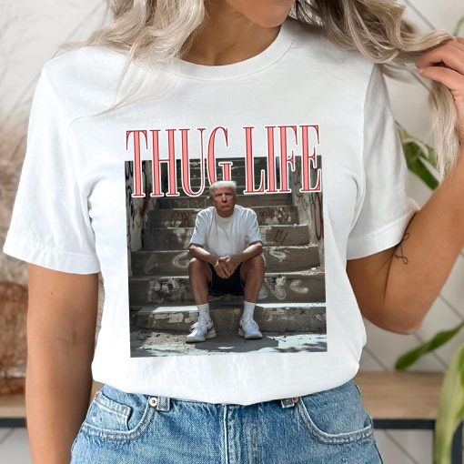 Trump Thug Life Comfort Colors Shirt, Thug Life My Favorite Men Are Criminals, Thug Life Shirt, Funny Graphic Gift for Mom, Gift for Friend